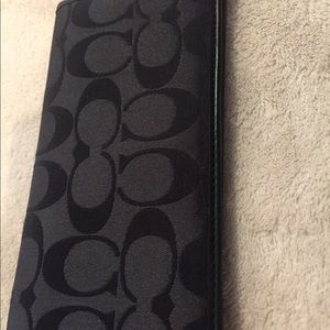 Authentic Coach checkbook cover